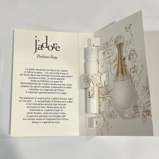 Dior J'adore Parfum d'eau Eau De Parfum Sample Spray 1.2 ml