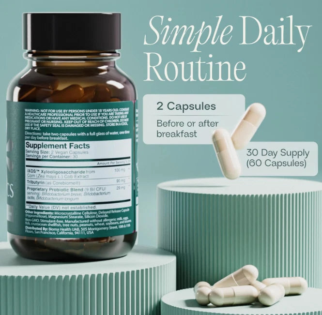 3-Pack Bioma Probiotics Capsules – 3-in-1 Digestive & Gut Health Support Supplement