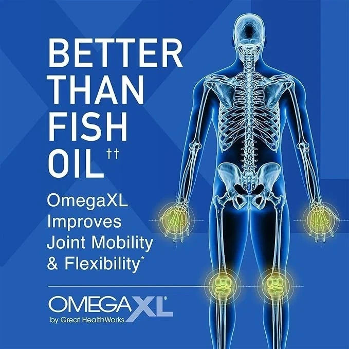 Omega XL Joint Support Supplement – Natural Muscle & Joint Relief – 300 Softgels