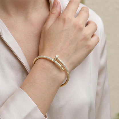 Pave Nail Bangle for Women