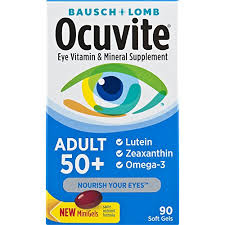 Bausch + Lomb Ocuvite Adult 50+ Eye Vitamin & Mineral Supplement – 150 Softgels