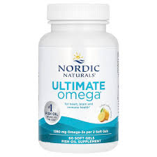 Nordic Naturals Ultimate Omega – 1280 mg Omega-3 Fish Oil – Lemon Flavor, 60 SoftGels