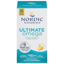Nordic Naturals Ultimate Omega – 1280 mg Omega-3 Fish Oil – Lemon Flavor, 60 SoftGels