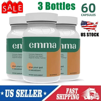 3 Pack Emma Relief Supplement Keto for Gut Bloating - 180