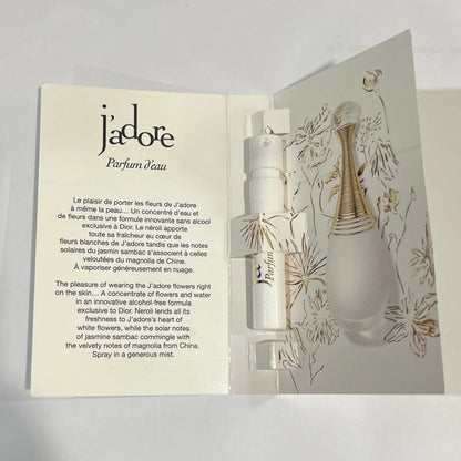 Dior J'adore Parfum d'eau Eau De Parfum Sample Spray 1.2 ml
