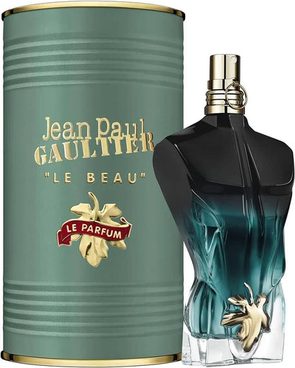 Jean Paul Gaultier Le Beau Le Parfum for Men – Intense Woody Aromatic Fragrance