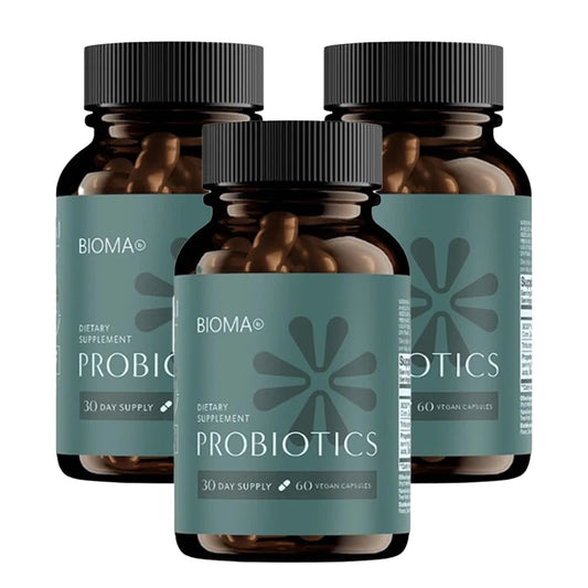 3-Pack Bioma Probiotics Capsules – 3-in-1 Digestive & Gut Health Support Supplement