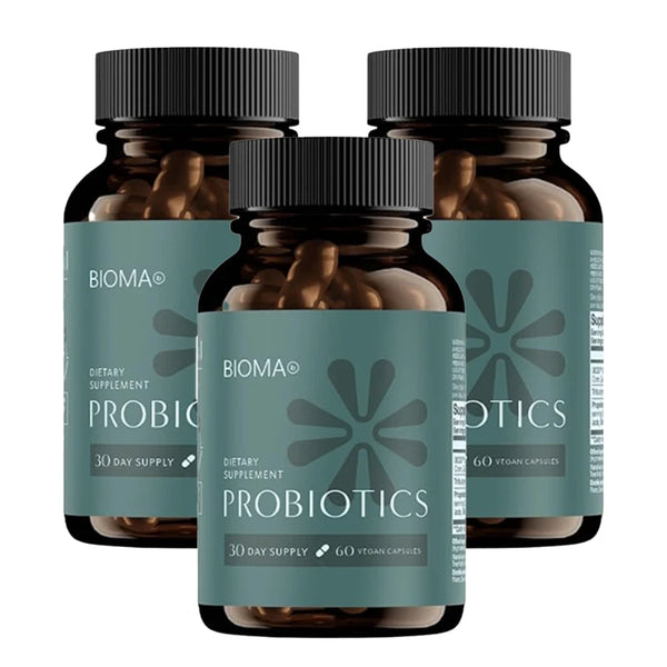 3-Pack Bioma Probiotics Capsules – 3-in-1 Digestive & Gut Health Support Supplement