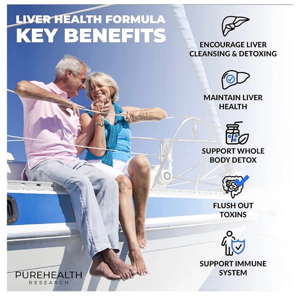 Pure Health Research Liver Support & Detox Vitamins – 60 Capsules